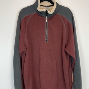 Columbia Mens XL Fleece 1/4 Zip Pullover Sweater